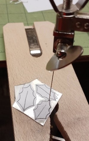 Judy Larson's Happy Holly Days Wreath Ornament - , Holiday Designs, Butane Torch, Soldering, Solder, , Glue the templates